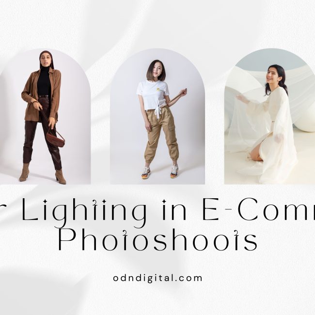 Pro-tip for stellar lighting in E-commerce photoshoots