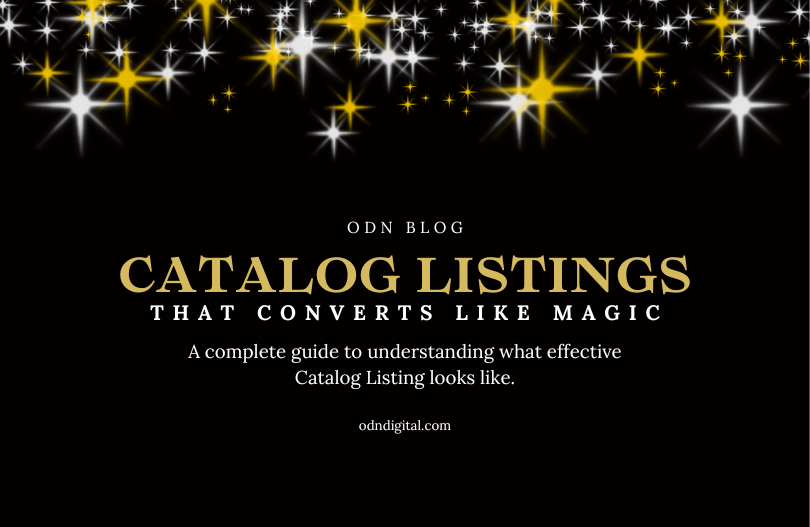 Catalog Listing that sells like magic